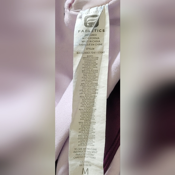 Fabletics No-Bounce Color Block Sports Bra Size Medium - Picture 6 of 6